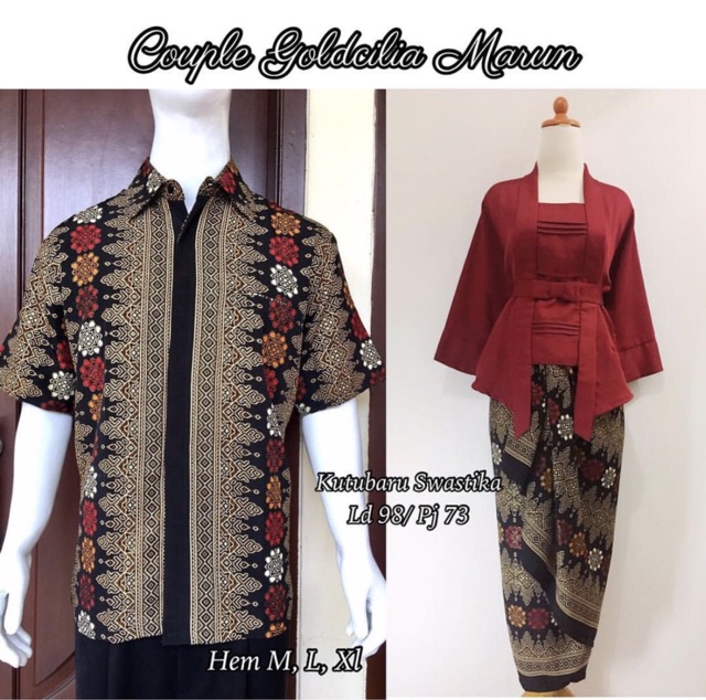 KEBAYA KUTUBARU COUPLE PITA / BATIK COUPLE