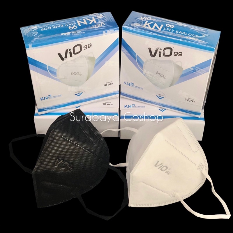 Vio Mask KN 99 Medis Premium Masker KN99 5Ply Isi 10Pcs/Box Masker Medis Kemenkes