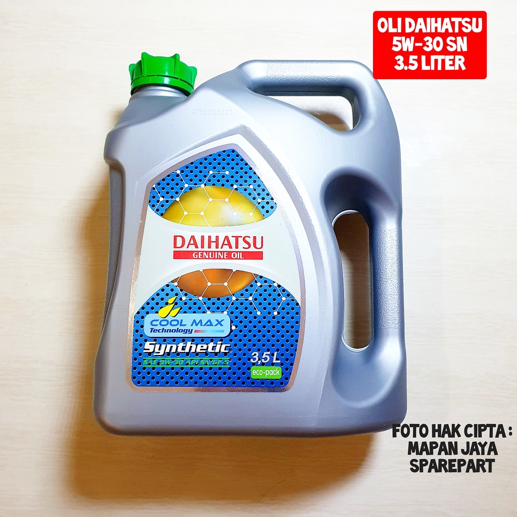 OLI MESIN DAIHATSU DGO 5W-30 API SN SYNTHETIC - 1 GALON - 3.5 LITER