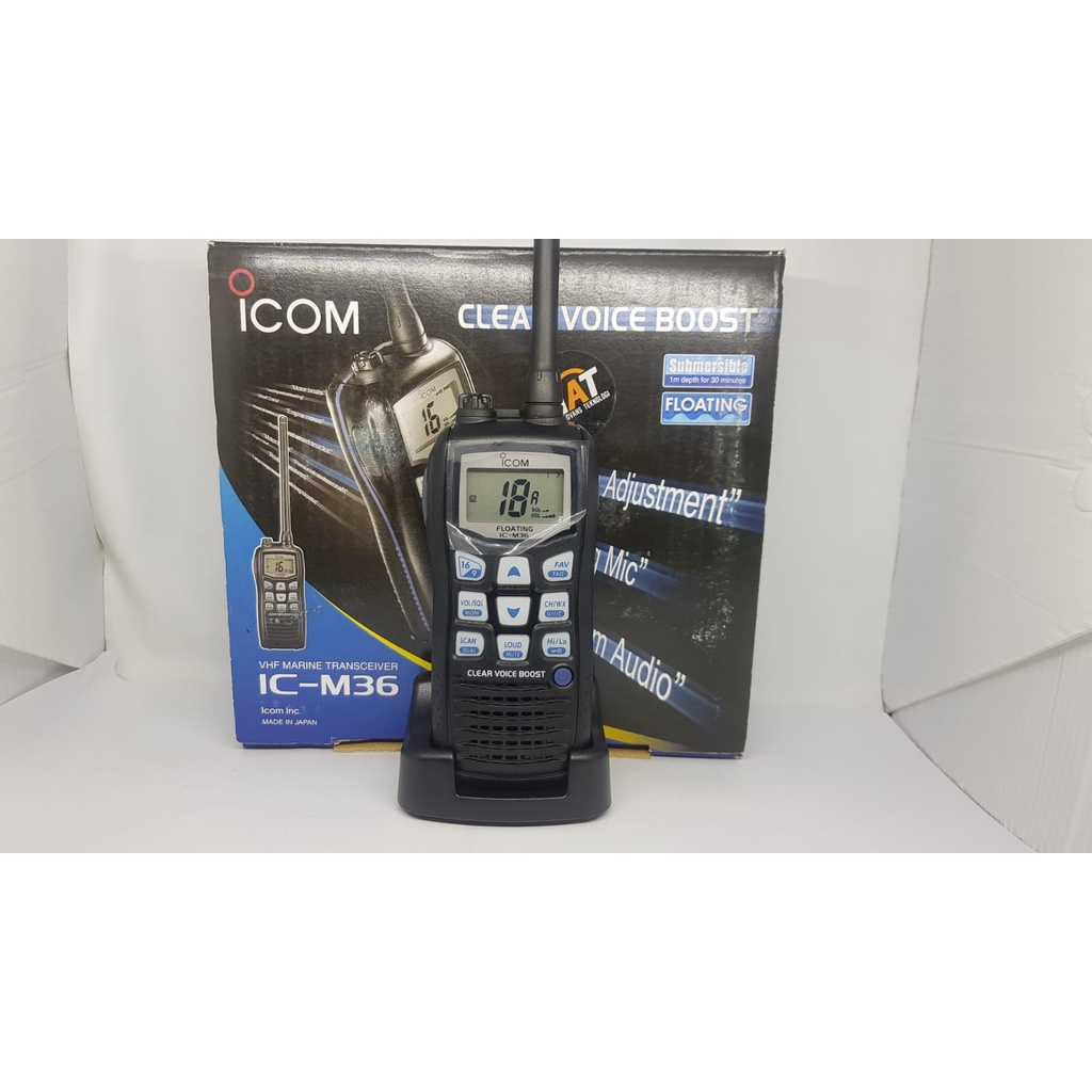 HT HANDY TALKIE ICOM IC - M36 VHF MARINE