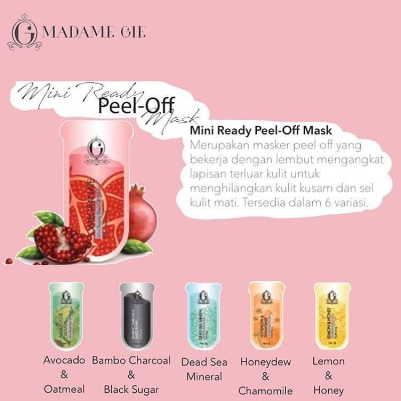 ✨NAGIHI✨ Madame Gie Mini Ready Peel Off Mask - Masker Peel Off -