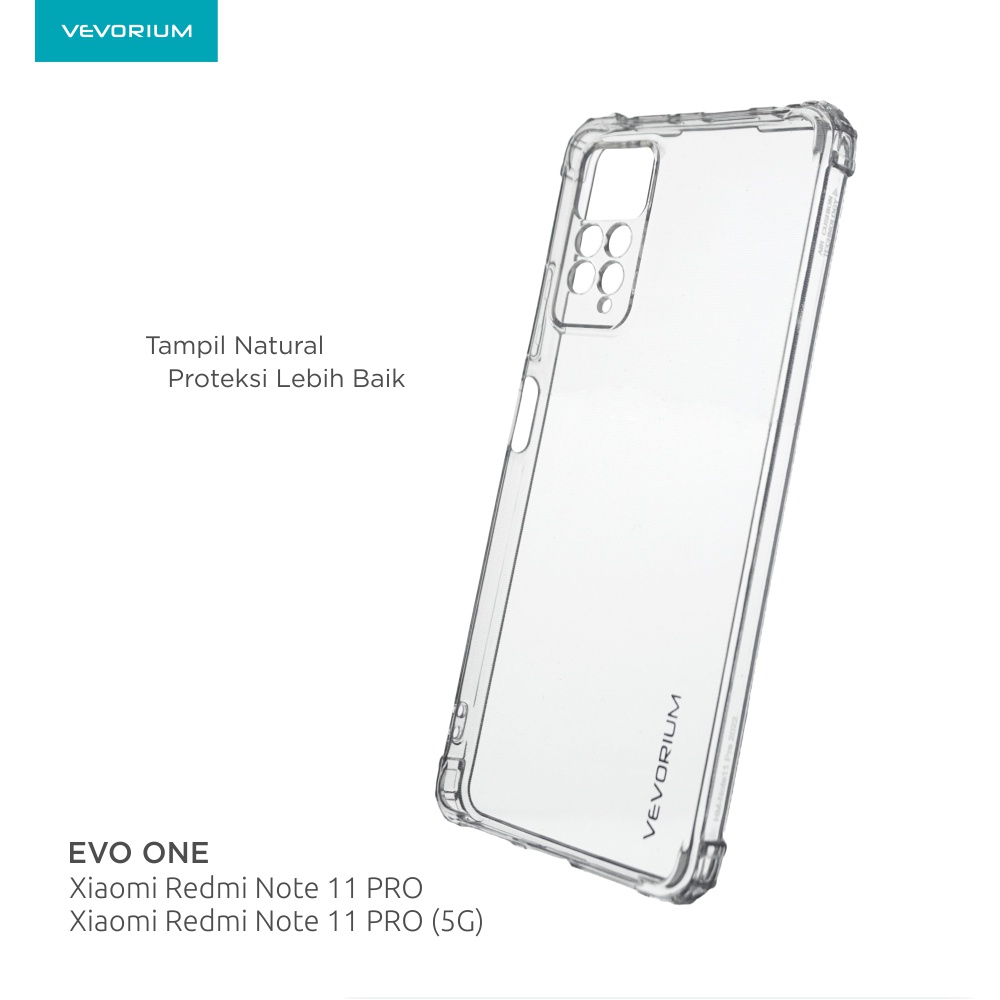 VEVORIUM EVO ACE Xiaomi Redmi Note 11 PRO 5G 11 4G Clear Soft Case Shockproof Bening Transparan