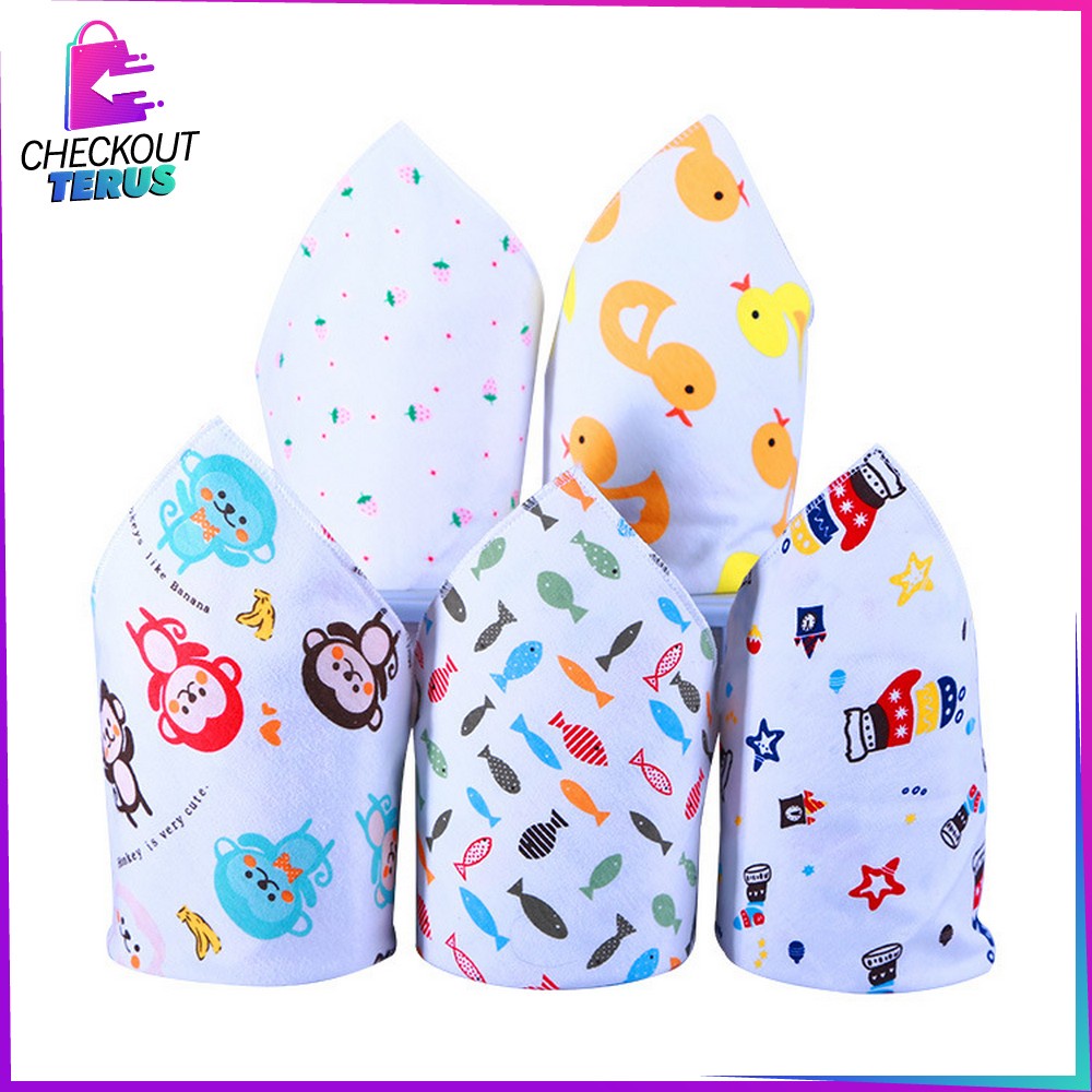 CT P34 Celemek Makan Bayi Celemek Lucu Sleber Segitiga Baby Bibs Slabber Bayi Celemek Sleber Air Liur Murah Bayi Celemek Lucu Bayi