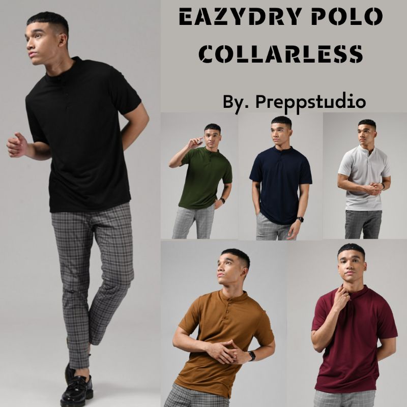 Preppstudio EAZYDRY POLO COLLARLESS