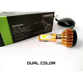 LAMPU LED H4 AC DUA WARNA UNTUK SCOOPY  FI  VIXION NINJA R 