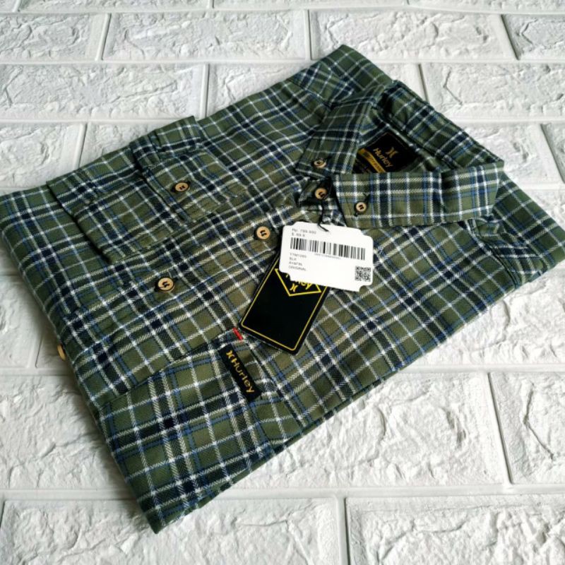 KEMEJA FLANNEL PRIA MOTIF KOTAK LENGAN PANJANG, HEM PRIA LENGAN PANJANG 16 VARIAN WARNA