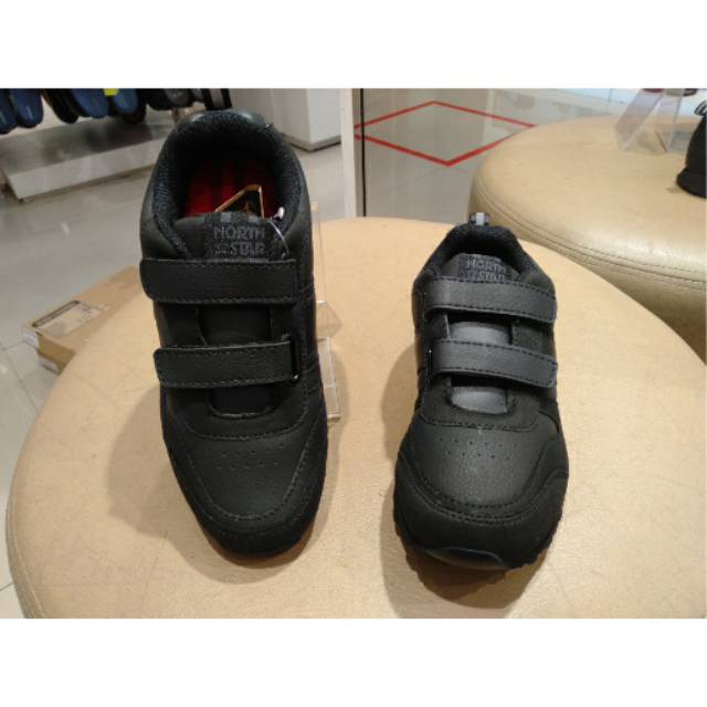 Sepatu sekolah north star hitam polos