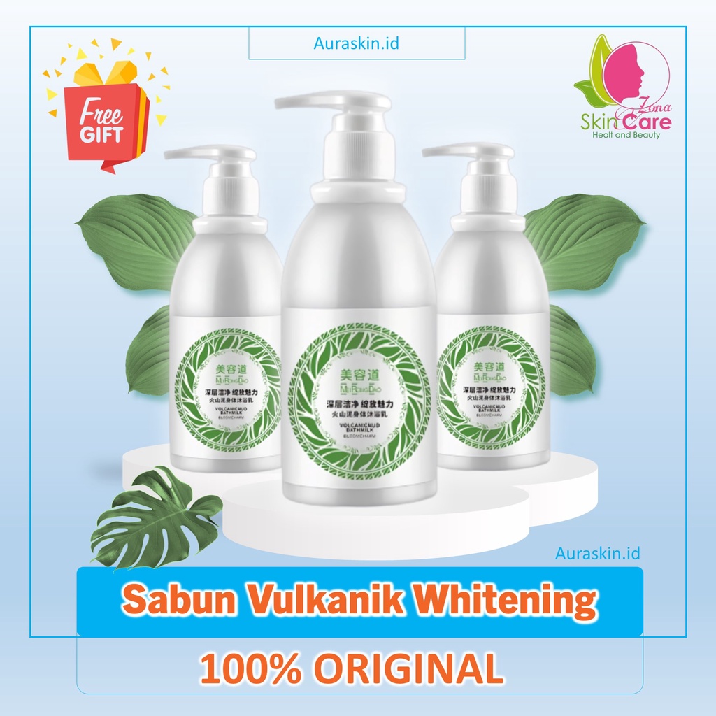 volcanic mud body wash Whitening Original Pemutih Badan - Sabun Pemutih Badan Permanen - Sabun Lumpu