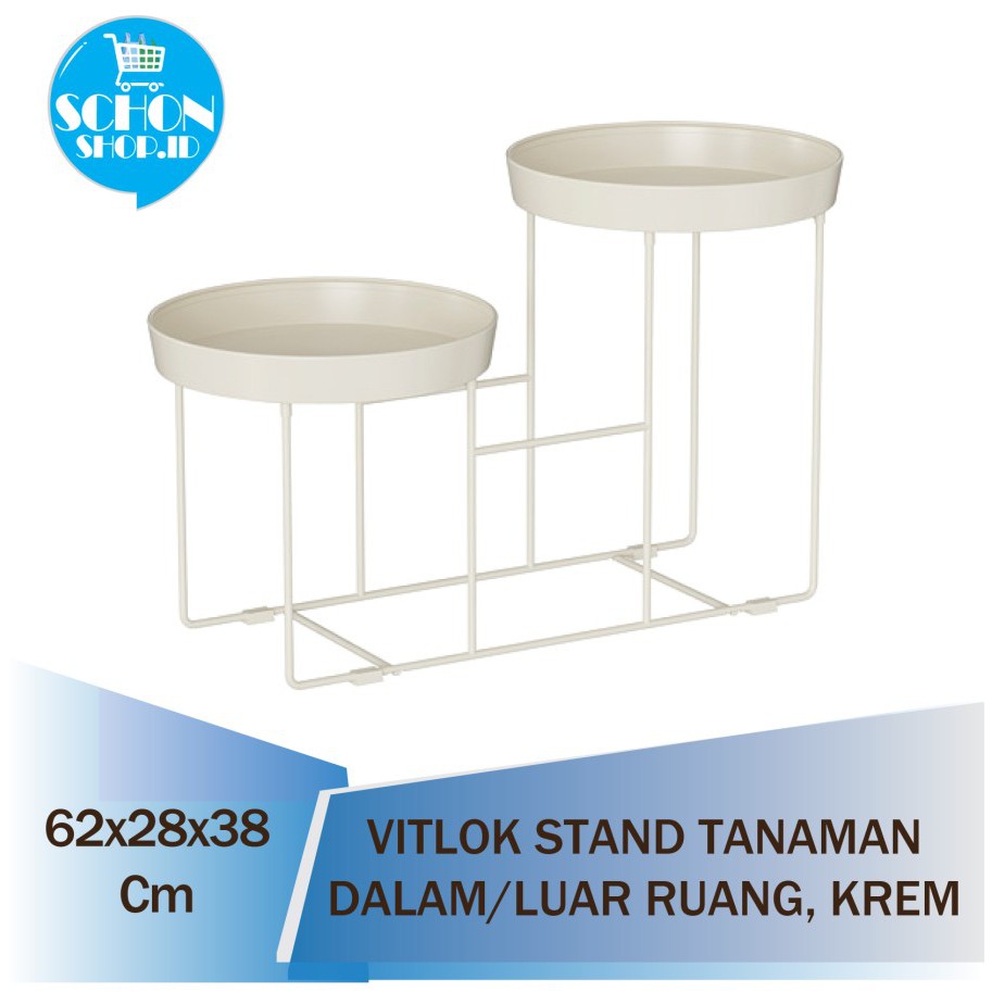 Rak Pot 2 Susun/Rak Pot Tanaman Hias/Stand Pot Dalam Luar Ruang VITL0K