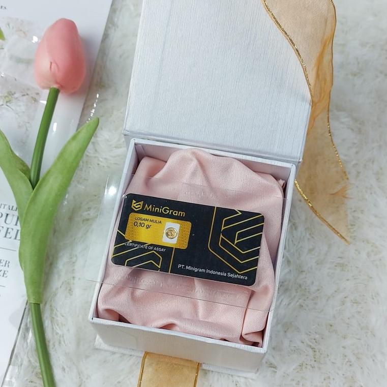 MINIGRAM EMAS BATANGAN 24 karat UKURAN 0,1 gram (KODE J)