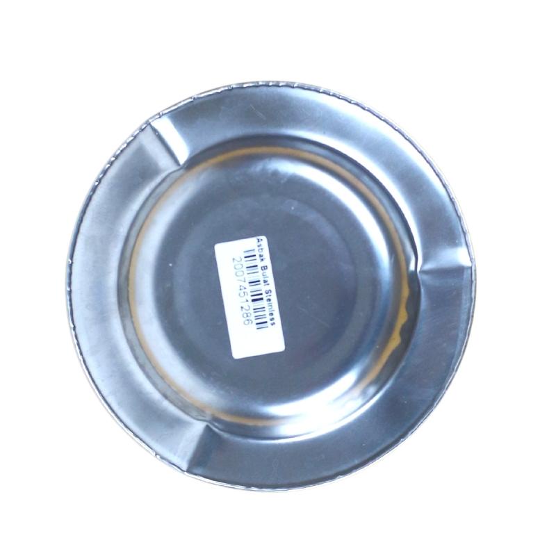 Asbak rokok bulat stainless steel