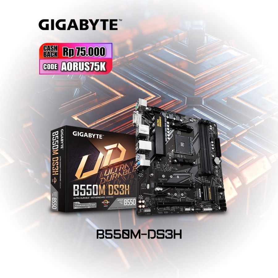 Gigabyte B550M DS3H - AMD B550 Ultra Durable Motherboard