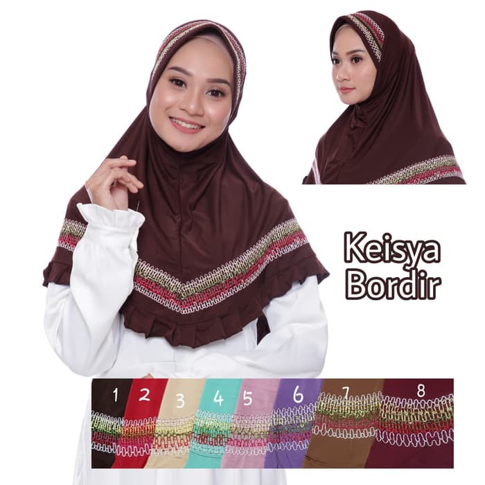 Jilbab Instan Keisya Bordir