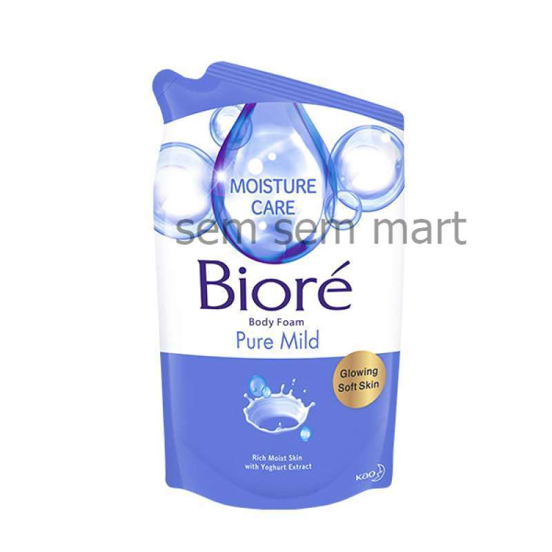 Jual BIORE BODY FOAM PURE MILD POUCH 450 ML Shopee Indonesia