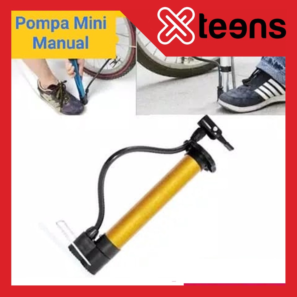 Pompa Sepeda dan Motor Portable serbaguna / pompa angin ban serbaguna - POMPA ANGIN