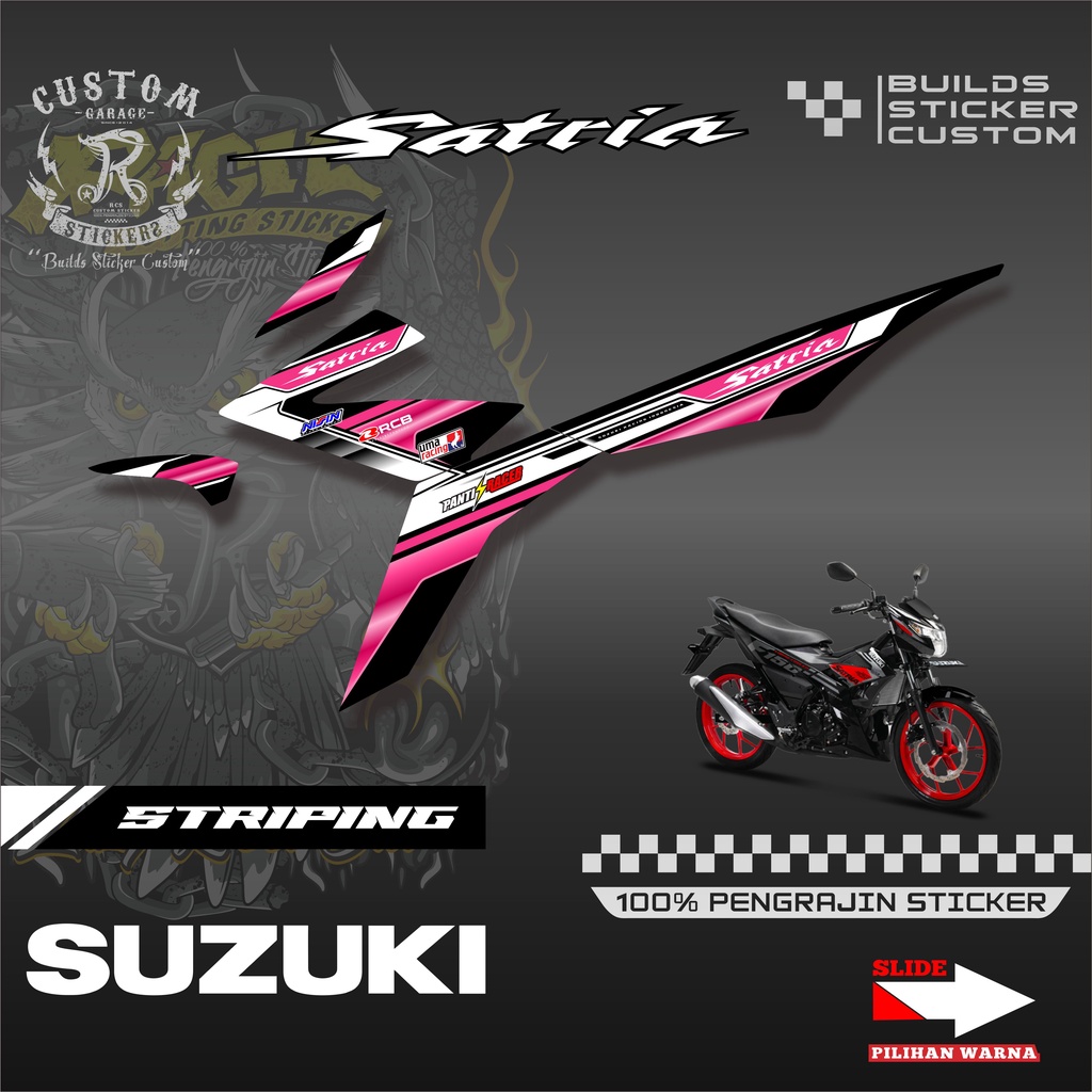 Sticker Striping Variasi Satria Fu Injeksi - Striping Motor Satria Fu Injeksi