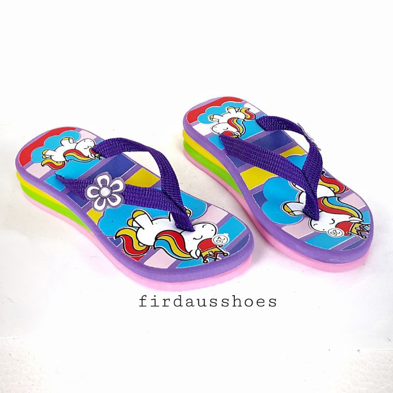 Sandal Anak Perempuan WEDGES UNICORN KARAKTER