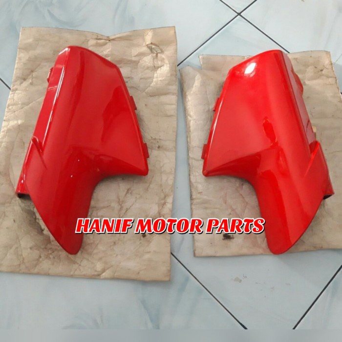 COVER SHOK/TUTUP SOK DEPAN YAMAHA VEGA R LAMA MERAH