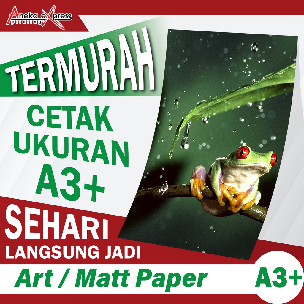 

Print A3+ | Cetak A3+ MURAH | Art Paper dan Matt Paper | 1 Sisi / 2 Sisi
