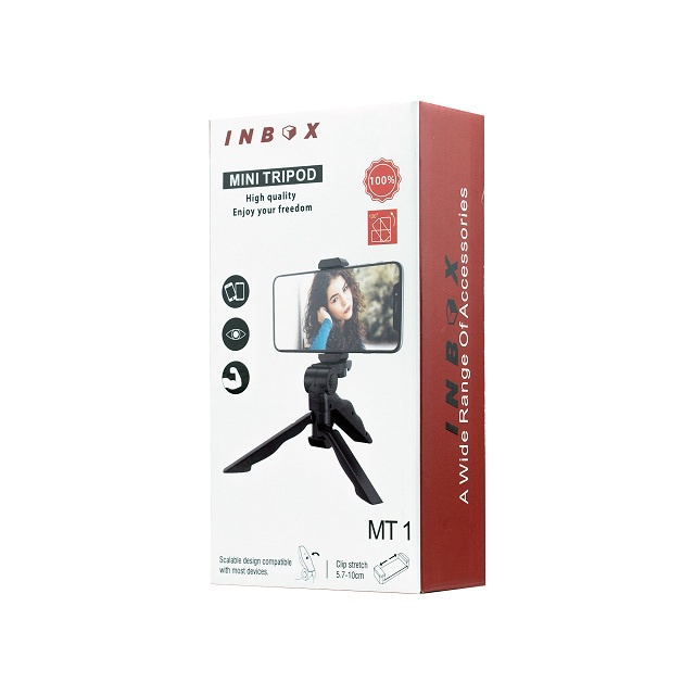 TRIPOD MINI INBOX MT-1 4&quot;-6.5&quot; ADJUSTABLE ANGLE