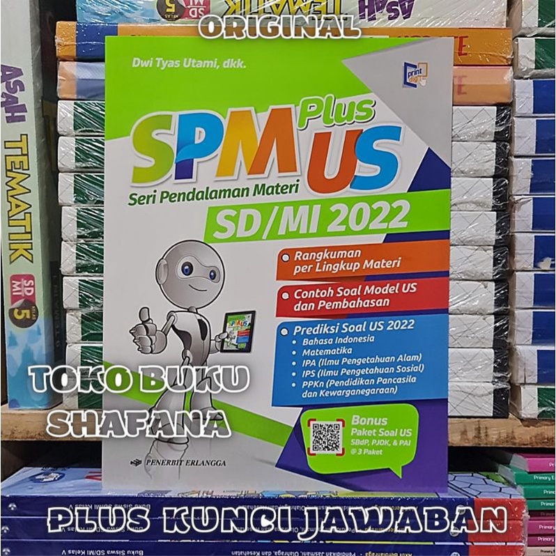 BUKU SPM PLUS US SD/MI 2022 ERLANGGA + KUNCI JAWABAN ORIGINAL - SERI PENDALAMAN MATERI