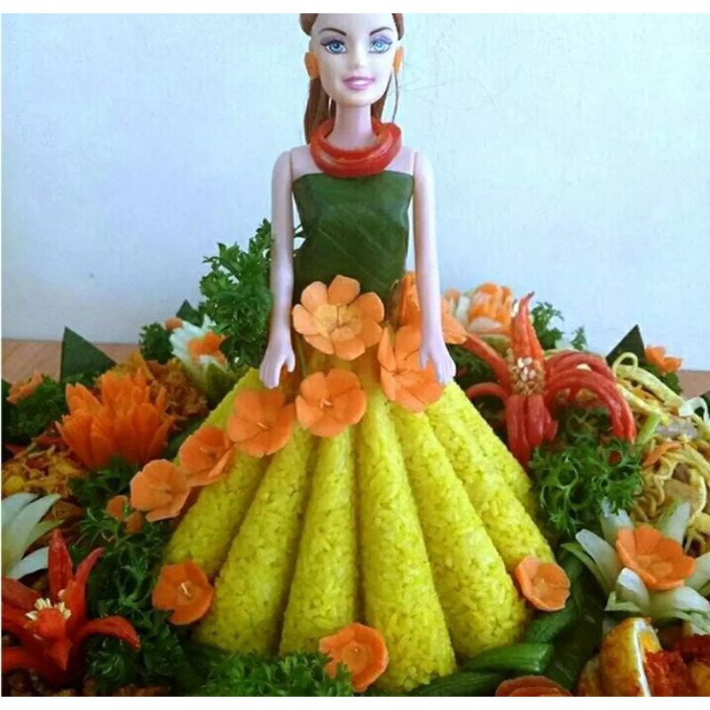 Loyang rok barbie / Cetakan tumpeng puding barbie