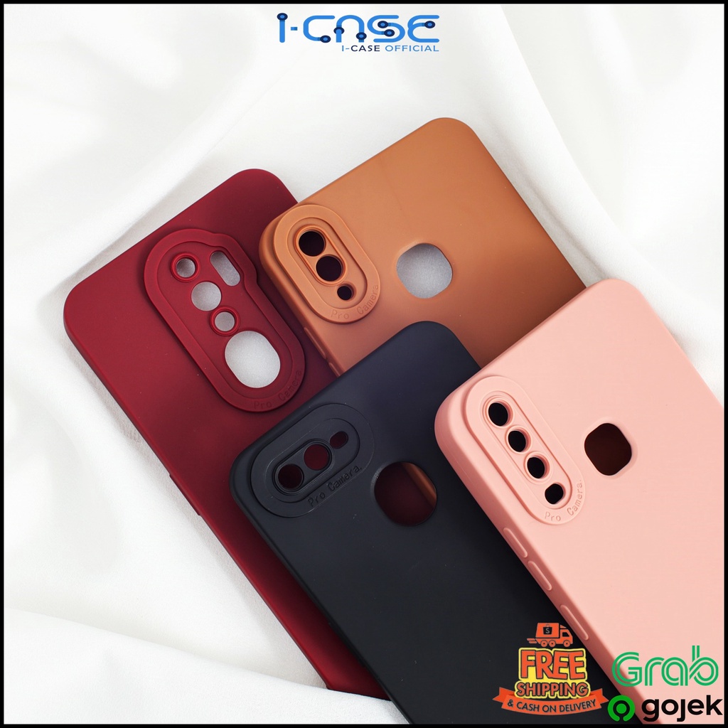 ProCamera Oppo F9 A5S A1K A3S A15 A37 A5 A533 2020 7I Reno 4F - Silicone Matte Edge Case