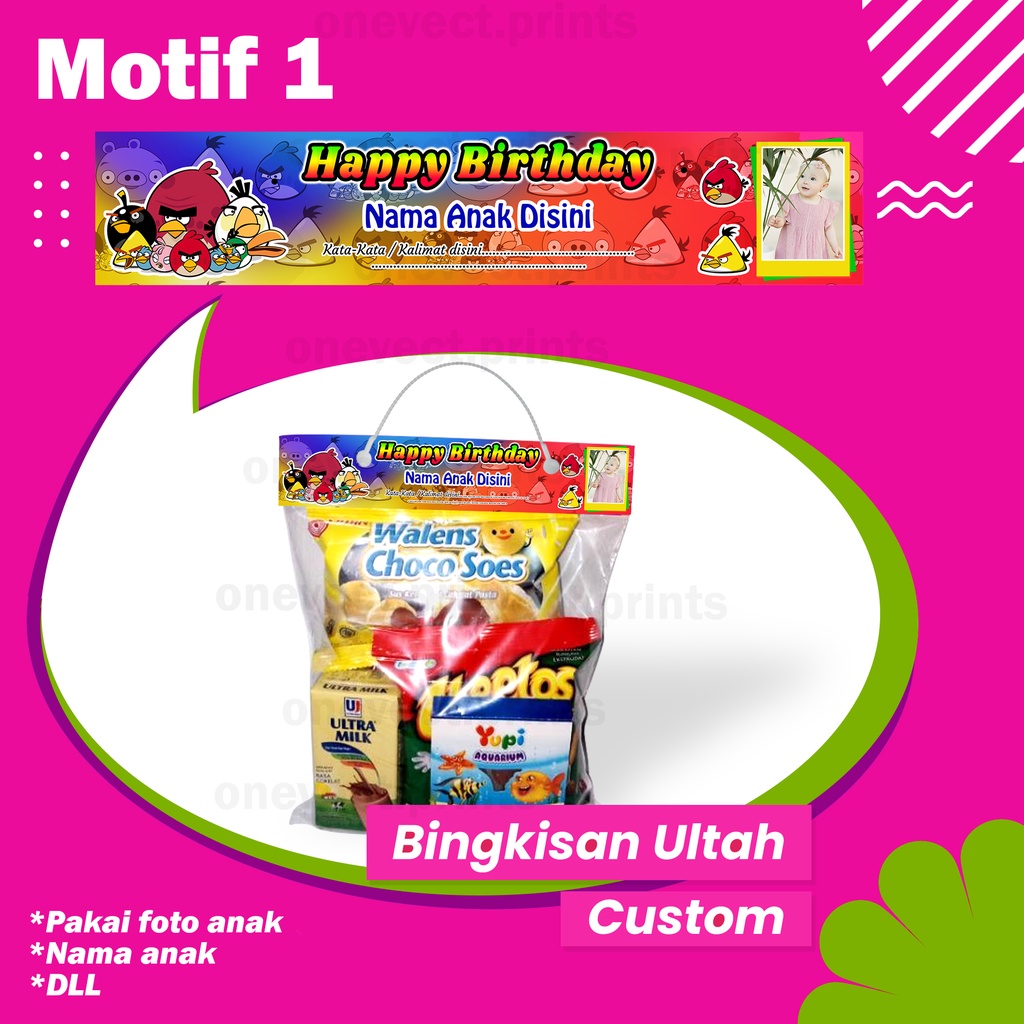 

HEMAT ISI 12 PCS kemasan bingkisan tas snack plastik ulang tahun ANAK