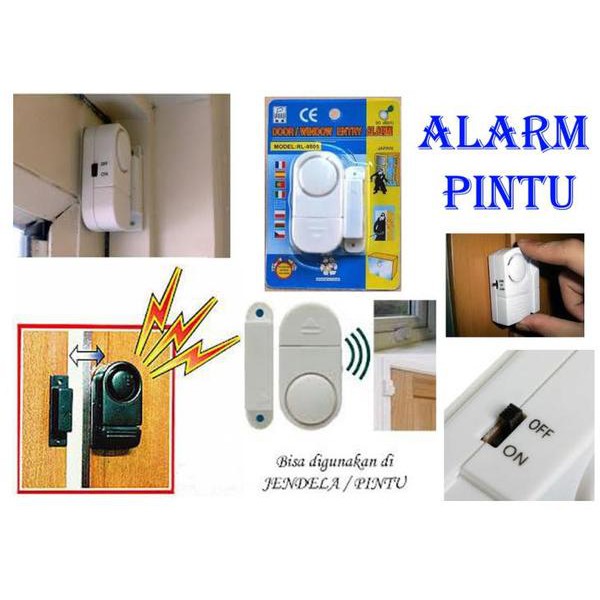 Door Window Entry Alarm - Alarm Anti Maling Pelindung Rumah Alarm Pintu Jendela Rumah Anti Maling