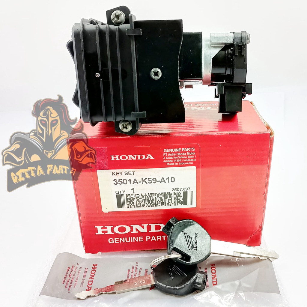 KUNCI KONTAK SET ASLI ORIGINAL HONDA AHM K60 / K59 VARIO 125 150 OLD LED 110 FI SCOOPY ESP STOP