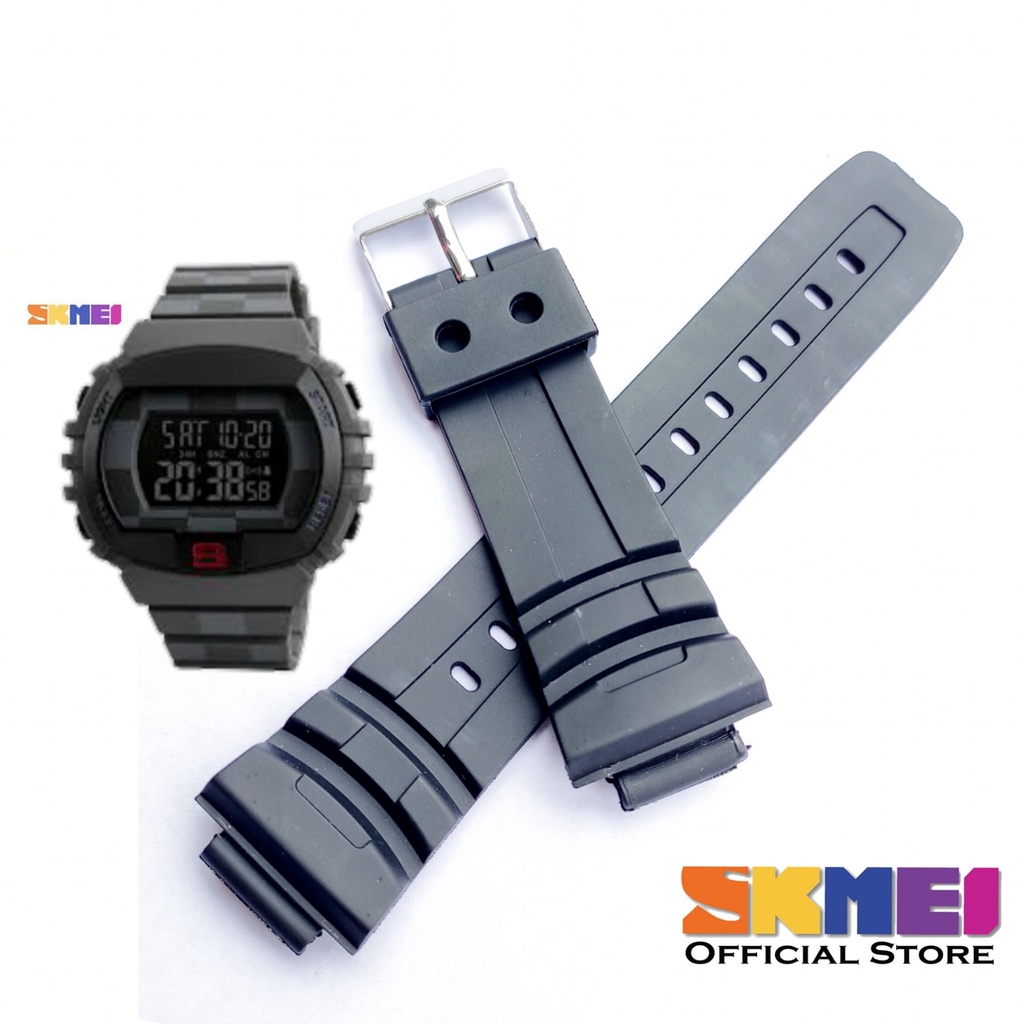 Strap tali jam tangan Skmei 1304 SKMEI 1304 Hitam tali skmei