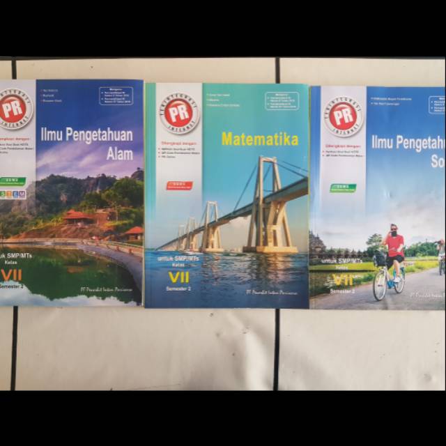 Buku PR Matematika, IPA, IPS Kelas 7 Semester 2 Revisi Intan Pariwara