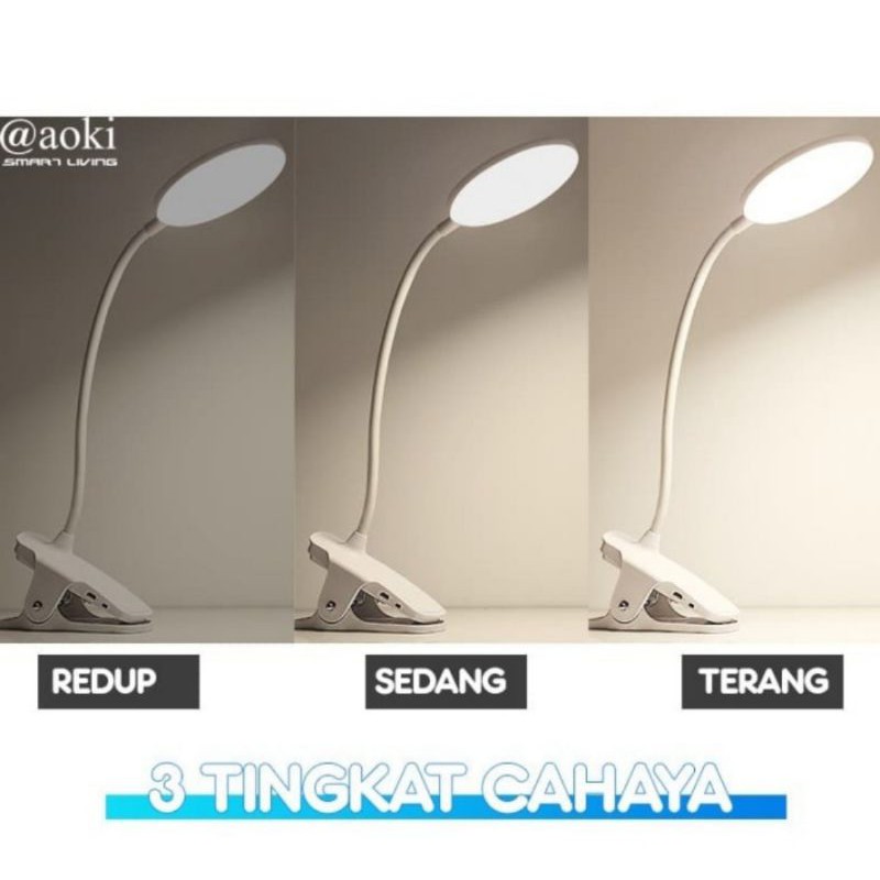 Aoki Lampu Meja Belajar + Jepit AK-6051