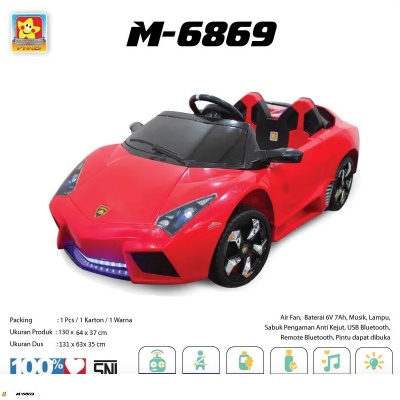 PMB Mobil Mainan Aki Anak M-6869 / Motor Aki Anak / Mobil Remote / Mainan Mobil Anak
