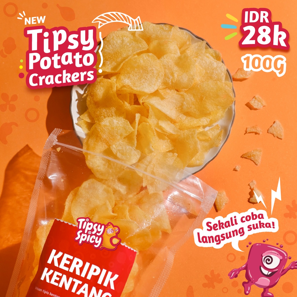 

KERIPIK KENTANG / POTATO CRACKERS / KENTANG KERING / KERUPUK KENTANG