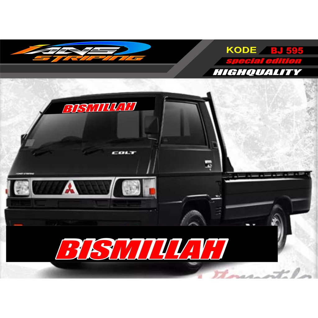 STIKER KACA DEPAN MOBIL L300 / GRANDMAX / PICK UP / CARRY / STIKER KACA DEPAN MOBIL PICK UP / DECAL STIKER PICK UP BJ595