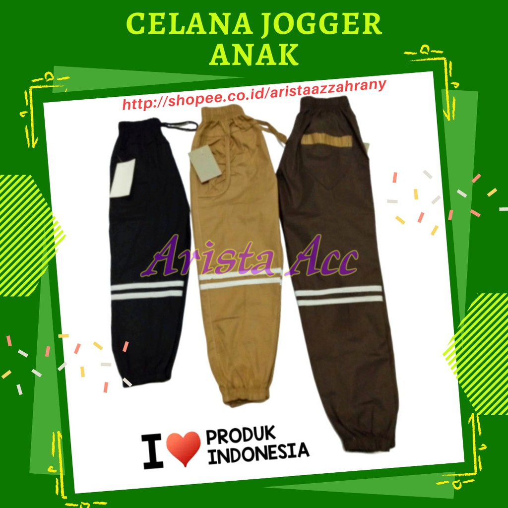 Celana Joger Jogger Naruto Anak M,L,XL Strip Jogger Naruto