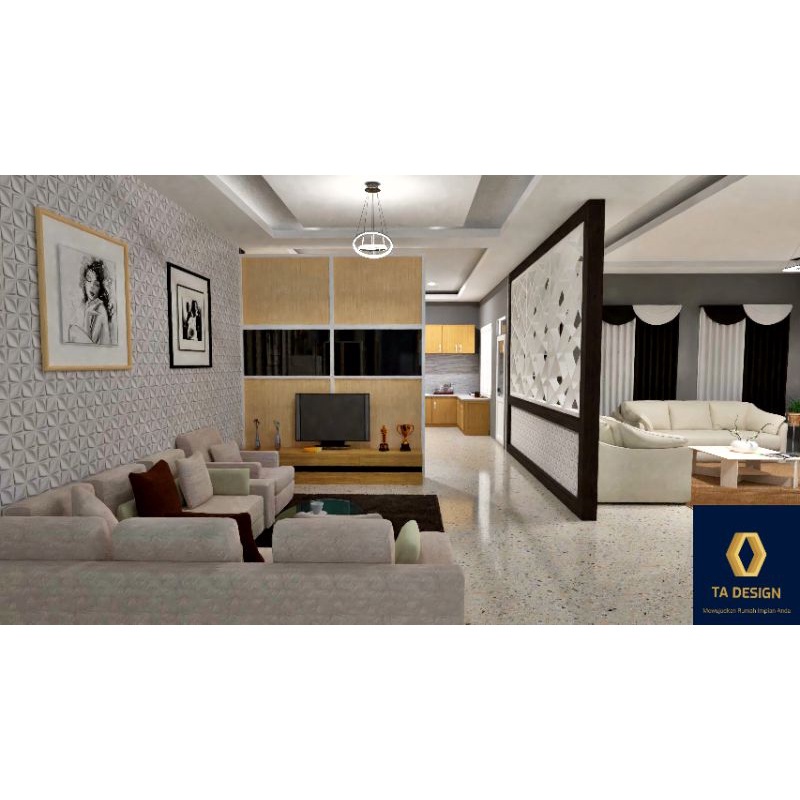 TERMURAH Jasa Desain Interior Kamar, Ruang Keluarga DLL