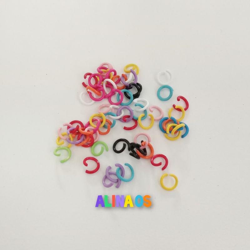 JUMP RING 0.9x6MM WARNA-WARNI