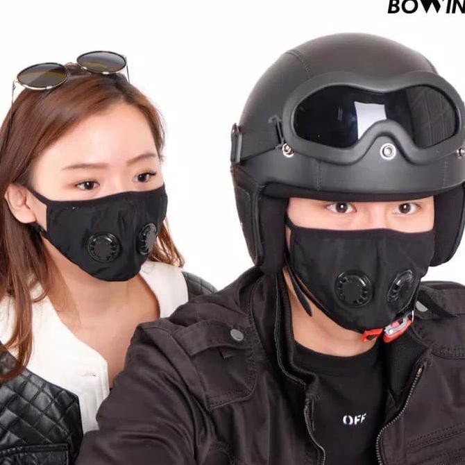 Masker Motor Bowin Dual Filter