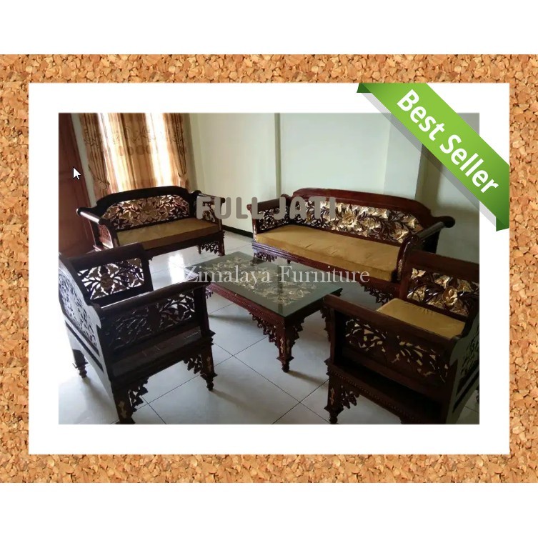 Kursi Tamu Jati Kursi Tamu Ukir Jati Kursi Tamu Ukiran Jepara FULL JATI