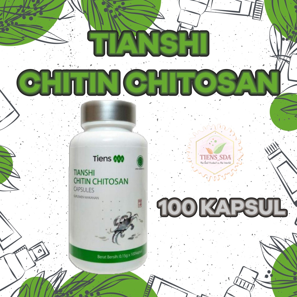 (TERLARIS) CHITIN CHITOSAN ORI SEGEL KAPSUL PELANGSING SUPLEMENT PELANGSING SFT 1 DAY 1 KG TIENS PEL