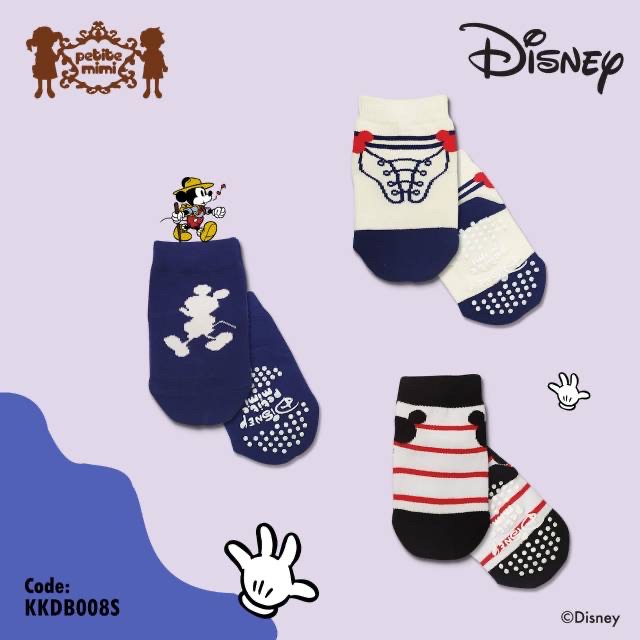 Kaos Kaki Disney Series Petite Mimi set isi 3 - kaos kaki anak lucu