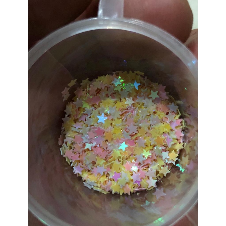 resin Art dan hiasan kuku / craft toping Sequin nail art / campuran resin