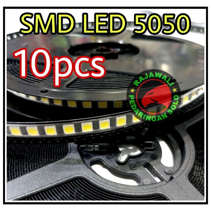 LED SMD 5050 10pcs PUTIH LAMPU LED SPEDO BACKLIGHT