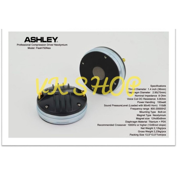 Tweeter Ashley Flash 750 Neo Compression Flash 750Neo Flash750Neo