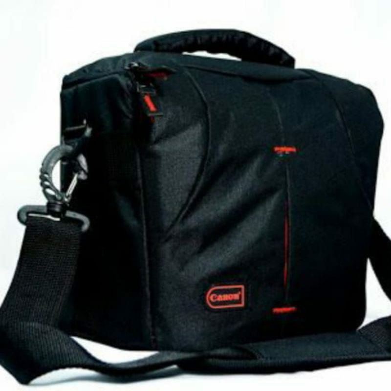 Tas Kamera Canon Kotak DSLR bisa muat 2 lensa,