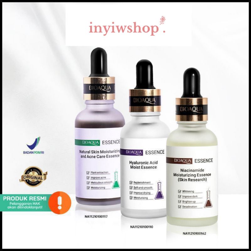 Jual BIOAQUA GLOWING SERUM NIACINAMIDE ESSENCE // HYALURONIC ACID