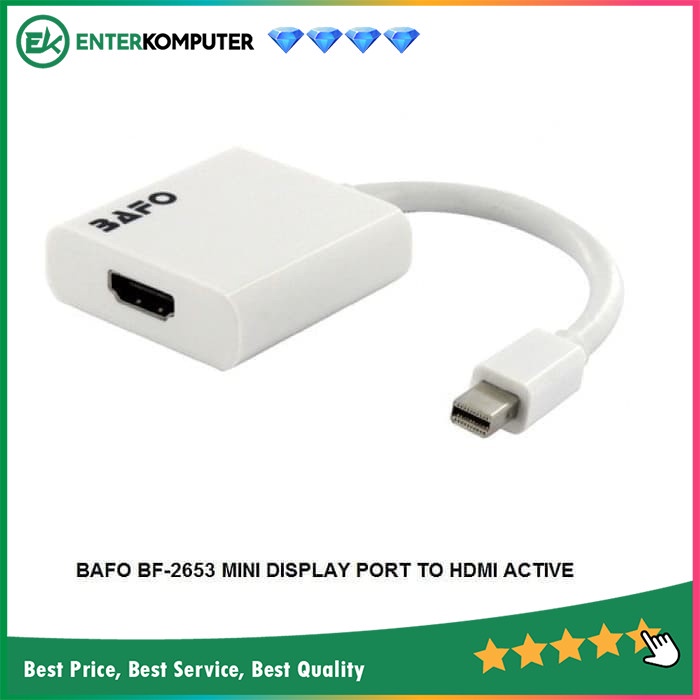 Accessories Kabel Mini Display Port To HDMI Active - Merk Bafo (BF-2653)