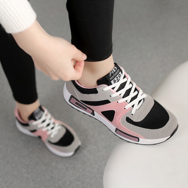 Sepatu Olahraga Wanita Sepatu Sneakers Perempuan Korea Sport Running Shoes Joging Lari SP-017